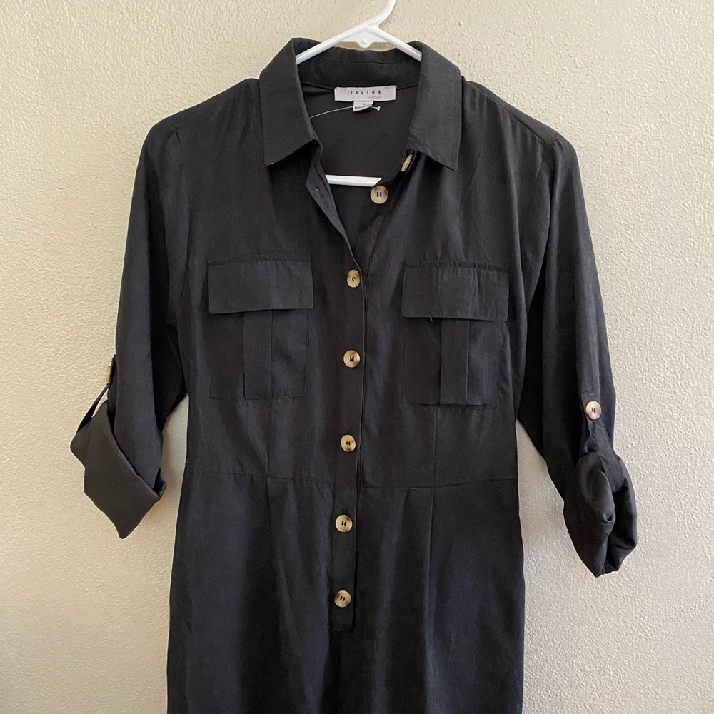 Button front jumpsuit - Picture 6 of 6
